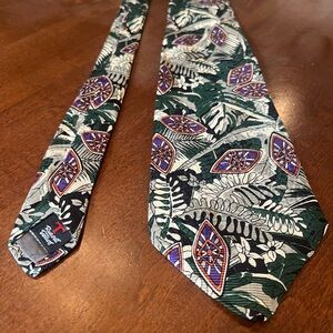 Robert Talbott Tropical Leaf Pattern Tie